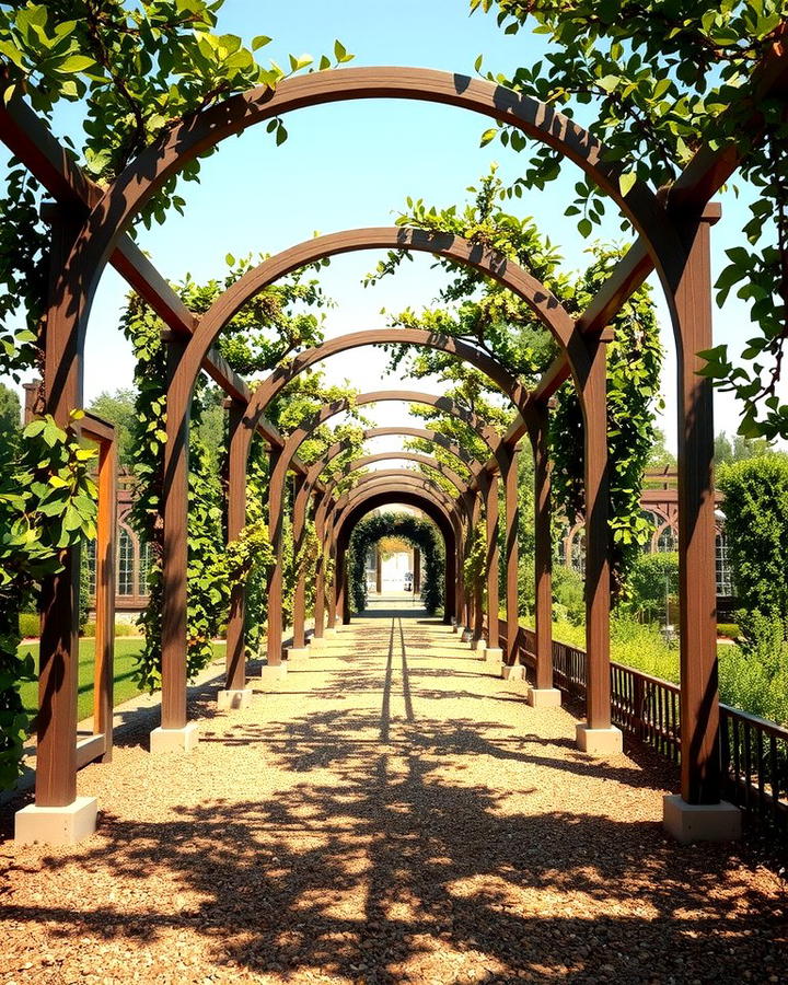 Mulch Pathways with Archways - 25 Mulch Pathway Ideas