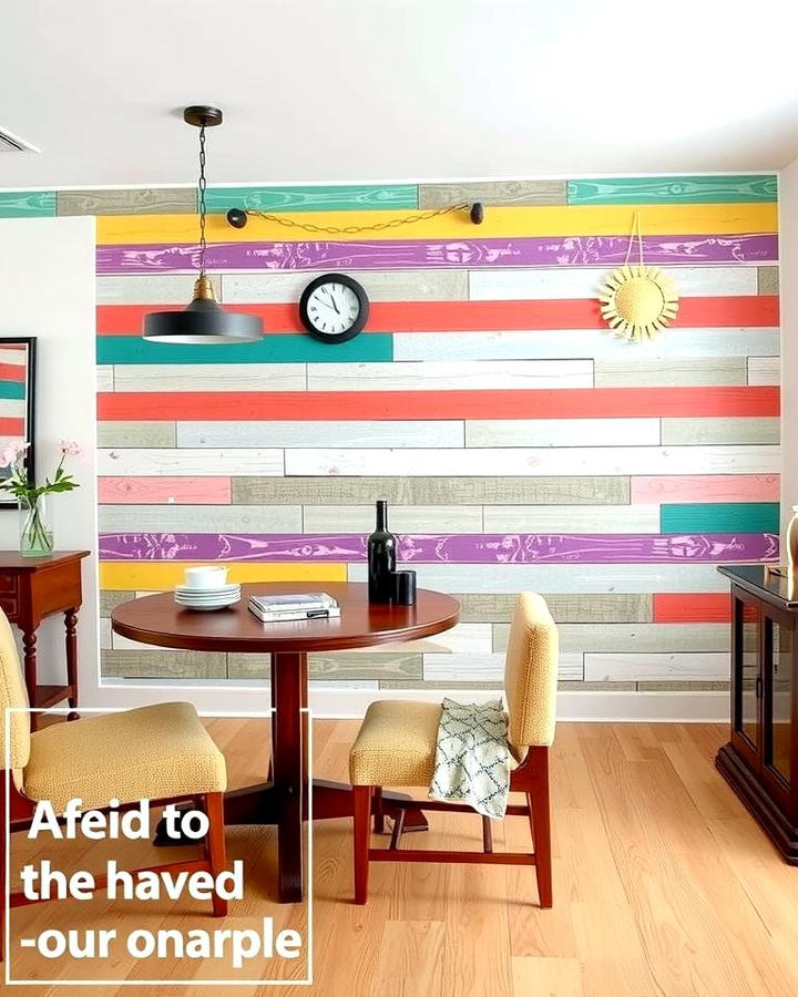 Multi Color Shiplap Wall - 25 Shiplap Dining Room Wall Ideas