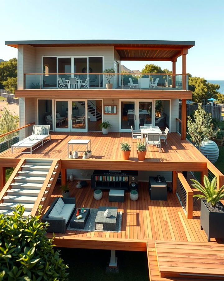 Multi Level Decks for Spacious Living - 30 Large Deck Ideas