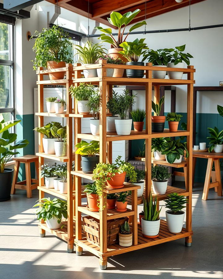 Multi Level Plant Stands - 25 Plant Room Ideas