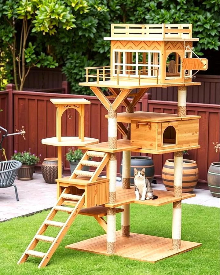 Multi Level Tower Catio - 25 Outdoor Catio Ideas