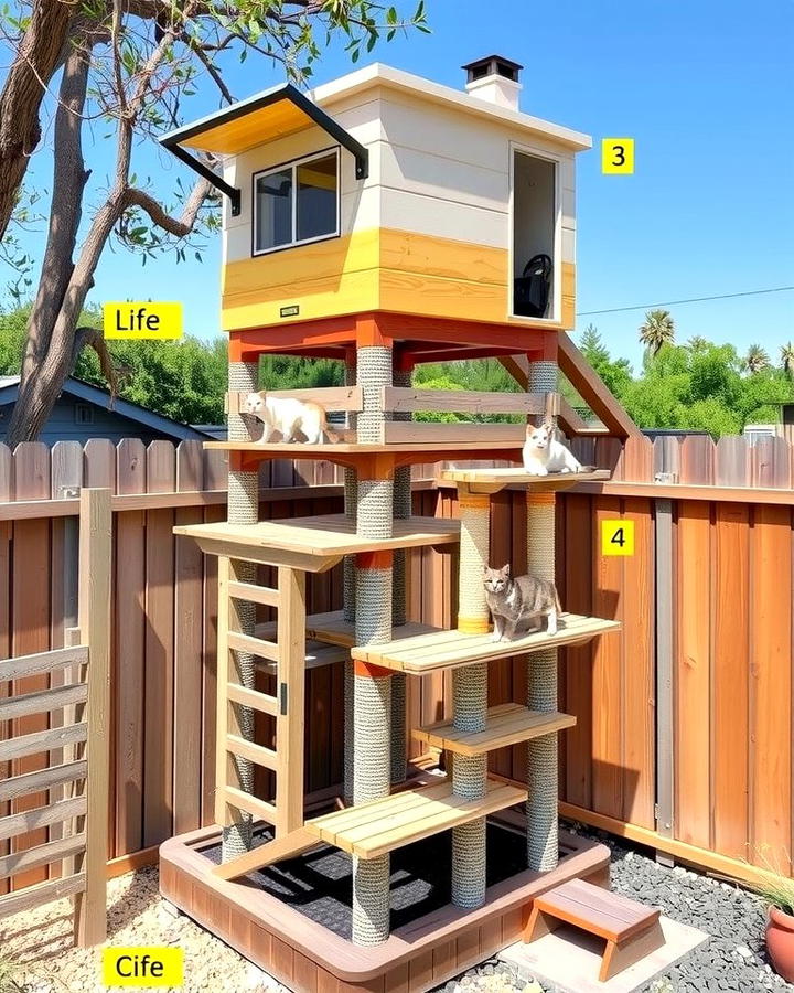 Multi Level Tower Catios - 25 Outdoor Catio Ideas