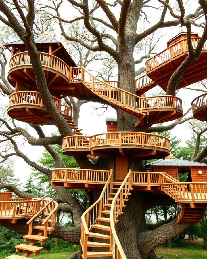 Multi Level Treehouse Adventure - 25 Tree House Ideas