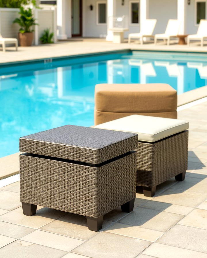 Multi Purpose Ottomans - 25 Pool Furniture Ideas