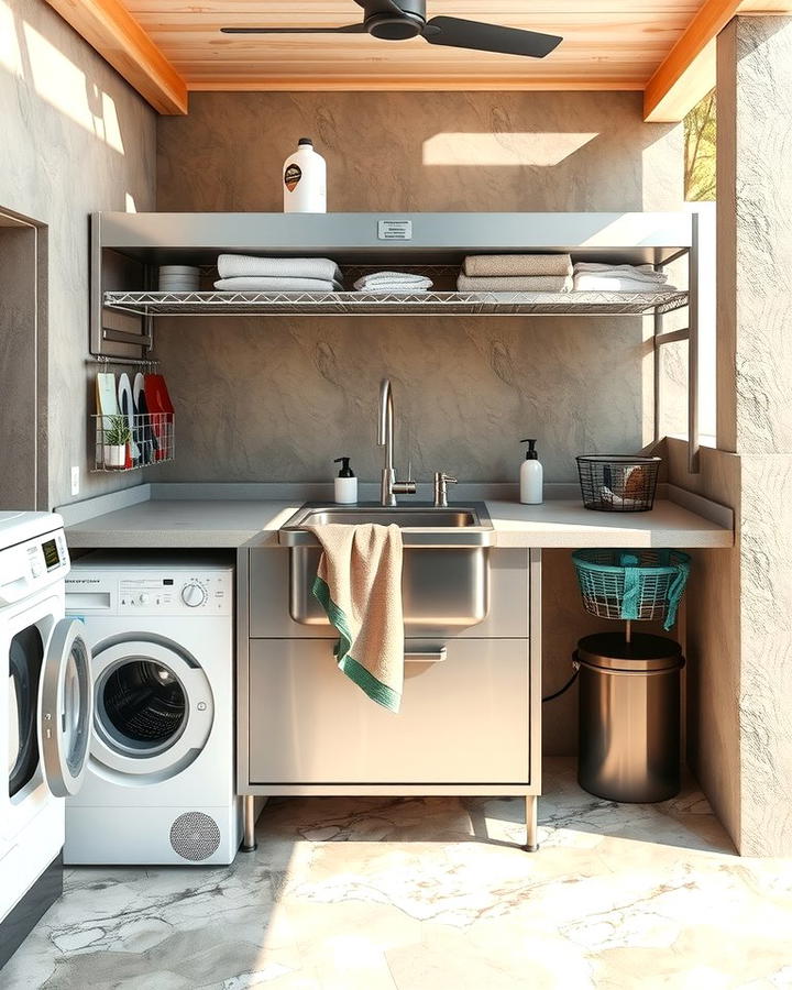 Multi Purpose Sink Station - 25 Outdoor Laundry Area Design Ideas