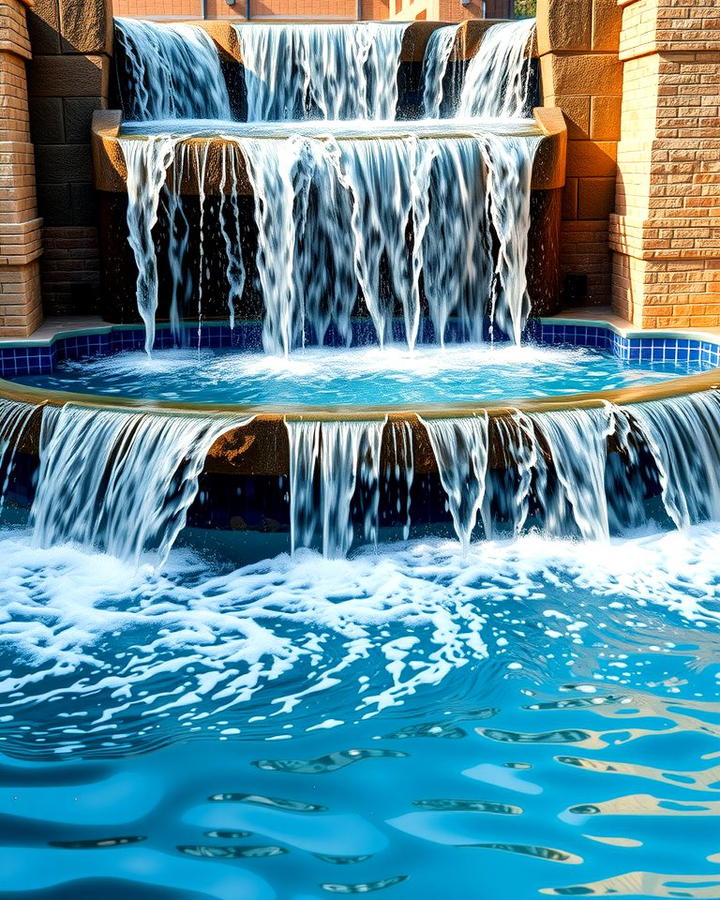 Multi Stream Waterfall - 25 Small Pool Waterfall Ideas