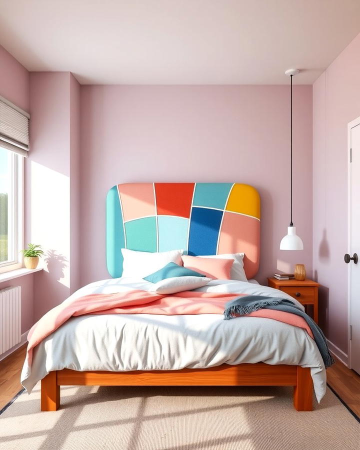 Multicolored Headboards - 25 Rainbow Bedroom Ideas