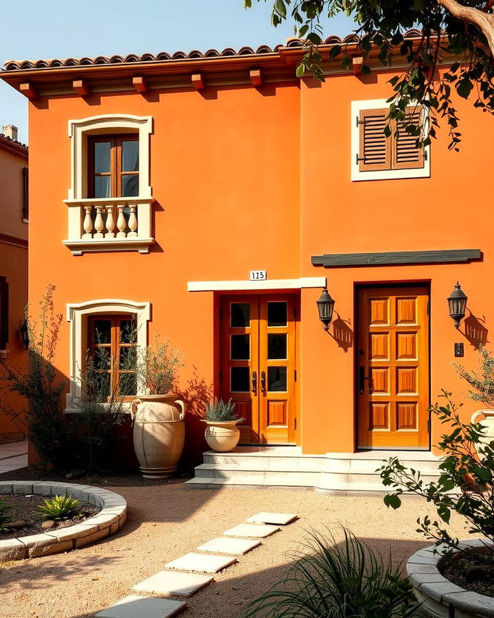 Muted Terracotta Red - 25 red home exterior ideas