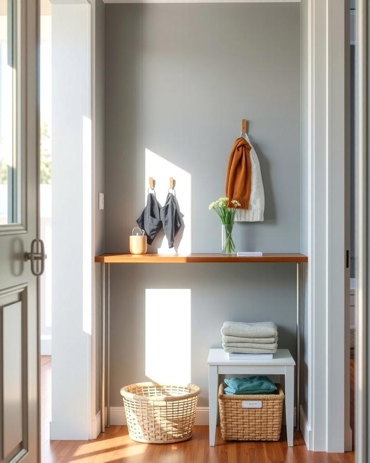 Narrow Console Tables - 25 Small Mudroom Ideas