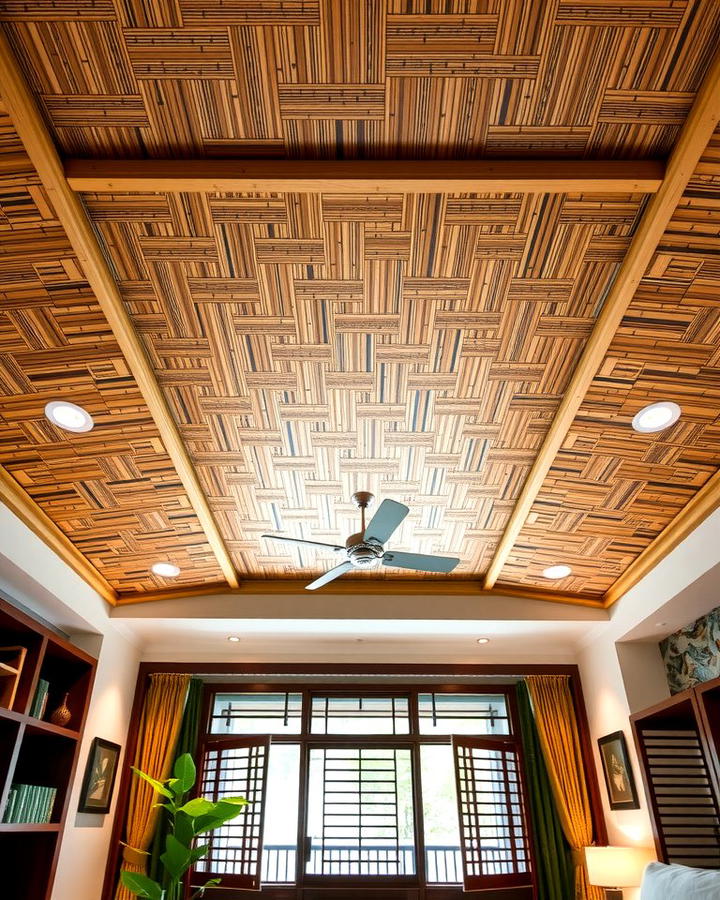 Natural Bamboo Panels - 25 Reverse Tray Ceiling Ideas