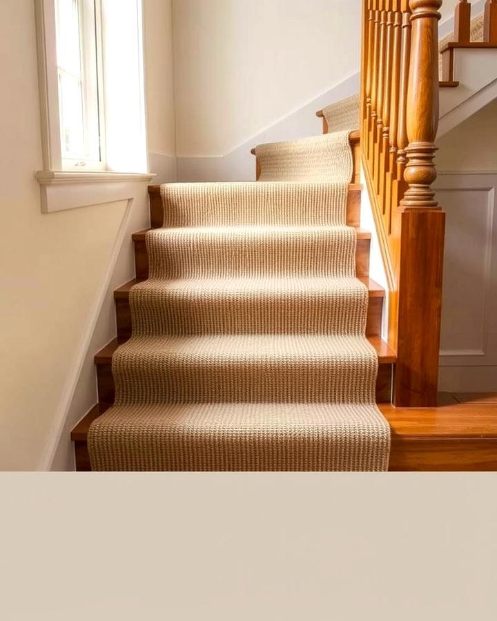 Natural Jute or Sisal Runners - 25 Stair Runner Ideas