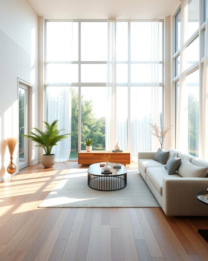 Natural Light Maximization - 30 Zen Living Room Ideas