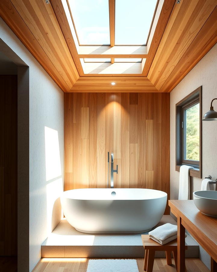 Natural Light Skylights - 25 Natural Bathroom Ideas