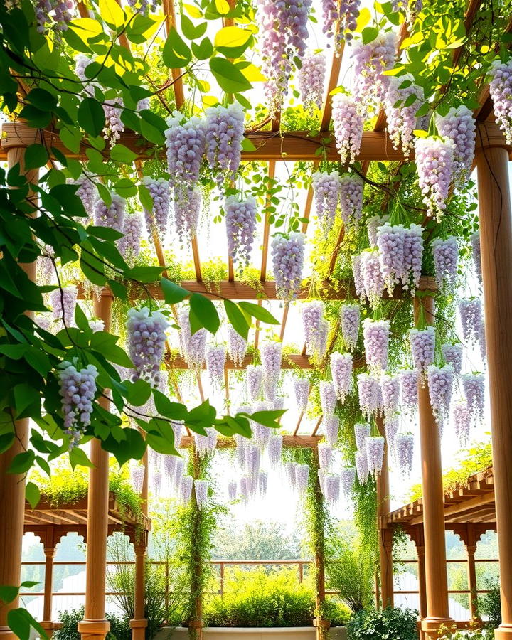 Natural Shade with Climbing Plants - 25 Pergola Shade Ideas