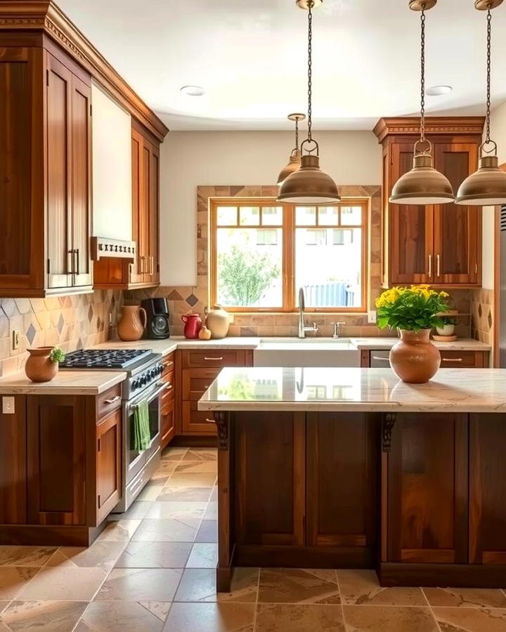 Natural Stone Countertops - 25 Southwestern Kitchen Ideas