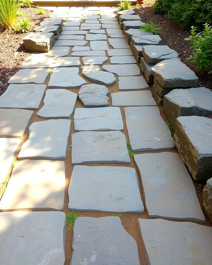 Natural Stone Pathways for Organic Beauty - 25 Paver Walkway Ideas