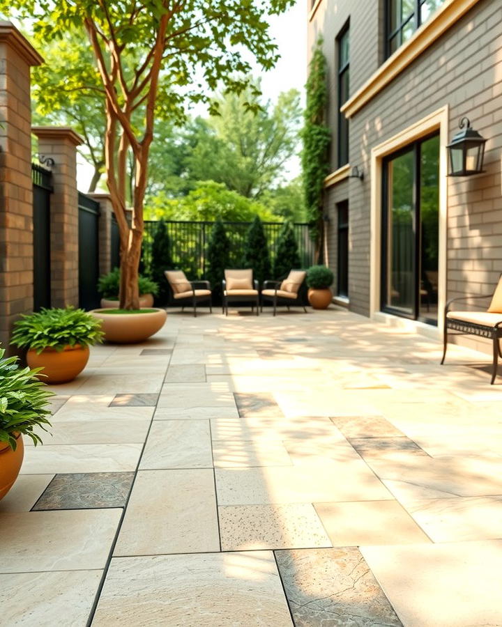 Natural Stone Tiles - 25 Patio Flooring Ideas