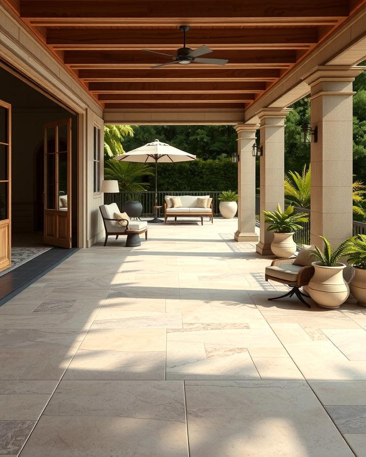 Natural Stone for a Luxurious Outdoor Space - 25 Patio Flooring Ideas