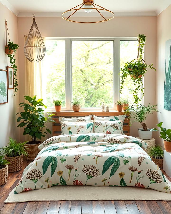 Nature Inspired Decor - 25 Pink and Green Bedroom Ideas