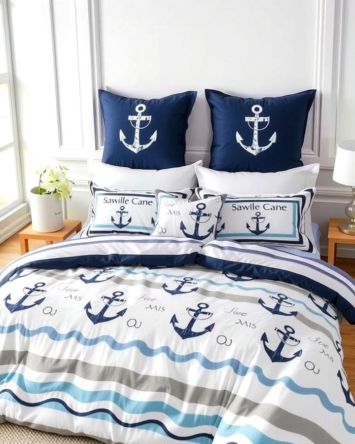 Nautical Bedding Sets - 25 Nautical Decor Ideas