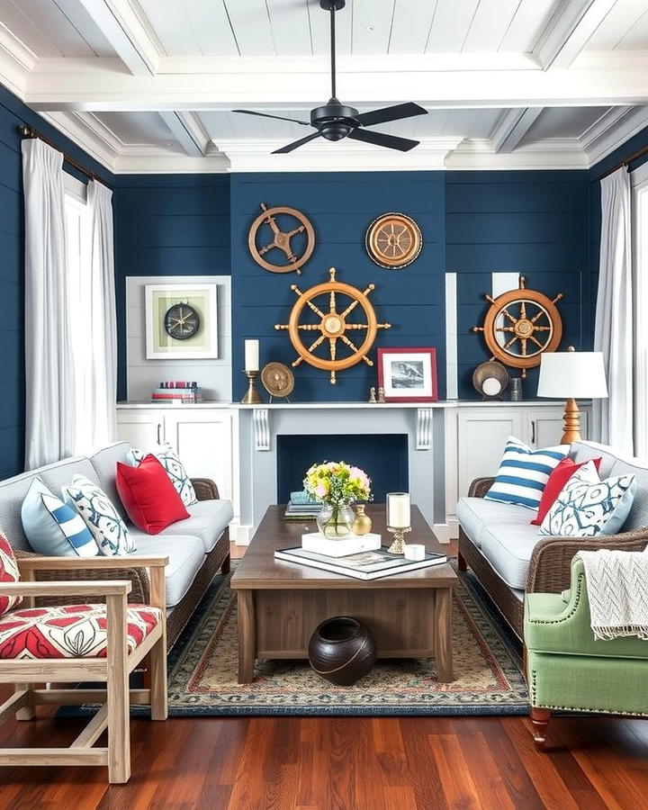 Nautical Inspiration - 25 Ralph Lauren Living Room Ideas