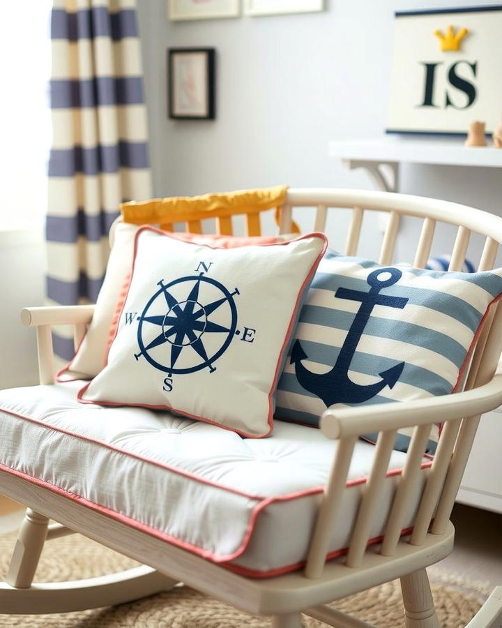 Nautical Themed Throw Pillows - 25 Nautical Nursery Ideas