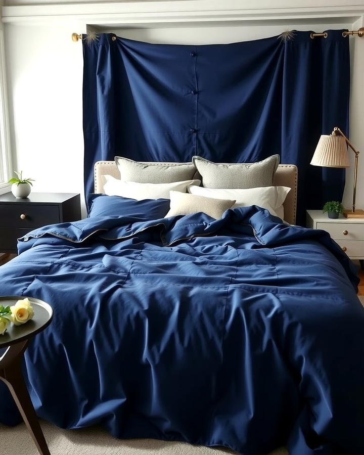 Navy Blue Duvet Cover - 25 Navy Blue Bedroom Ideas