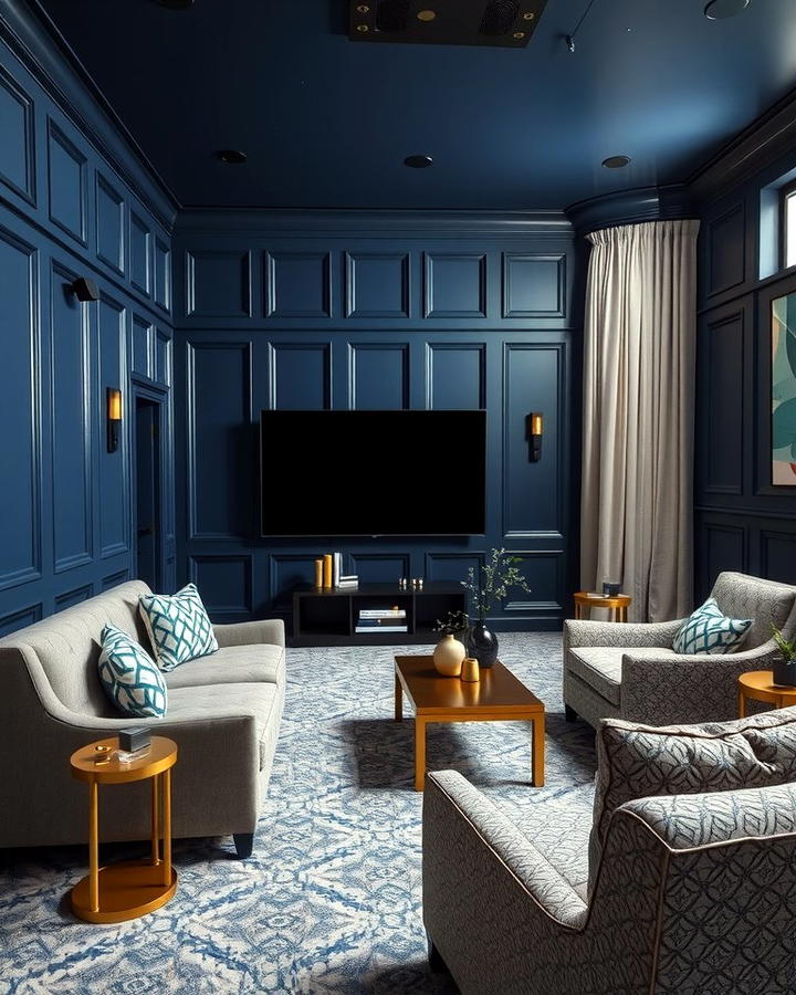 Navy Blue - 30 Home Theater Paint Colors