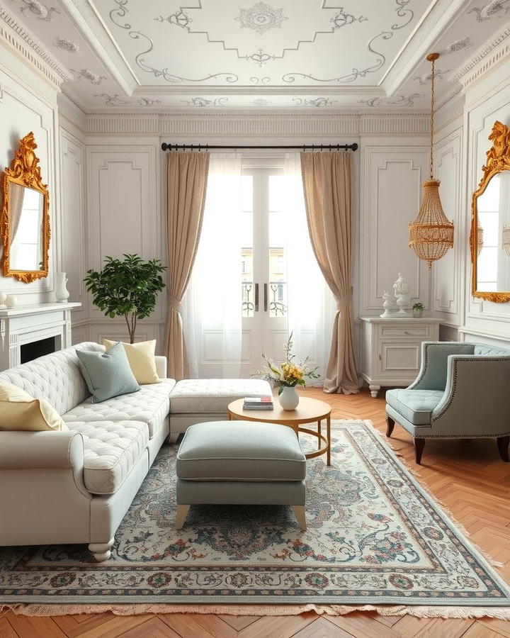 Neutral Color Palette - 25 Parisian-style Living Room Ideas