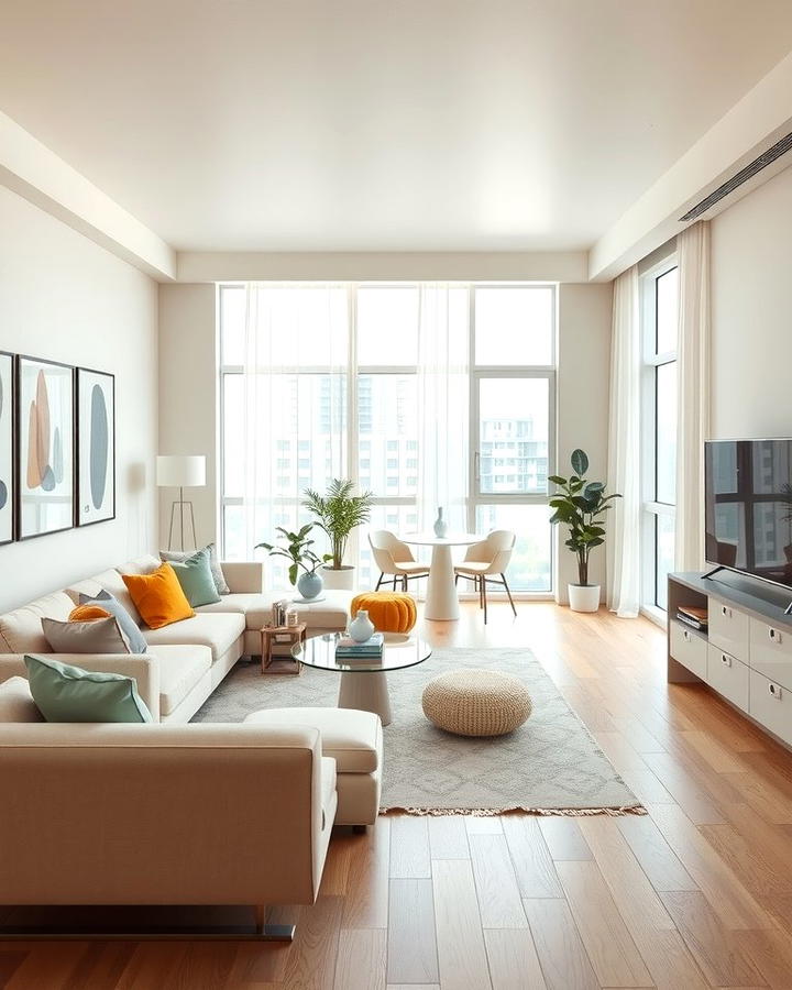 Neutral Color Palette Harmony - 30 Condo Living Room Ideas