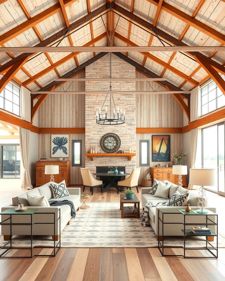 Neutral Color Palettes - 25 Rustic Barndominium Interior Design Ideas