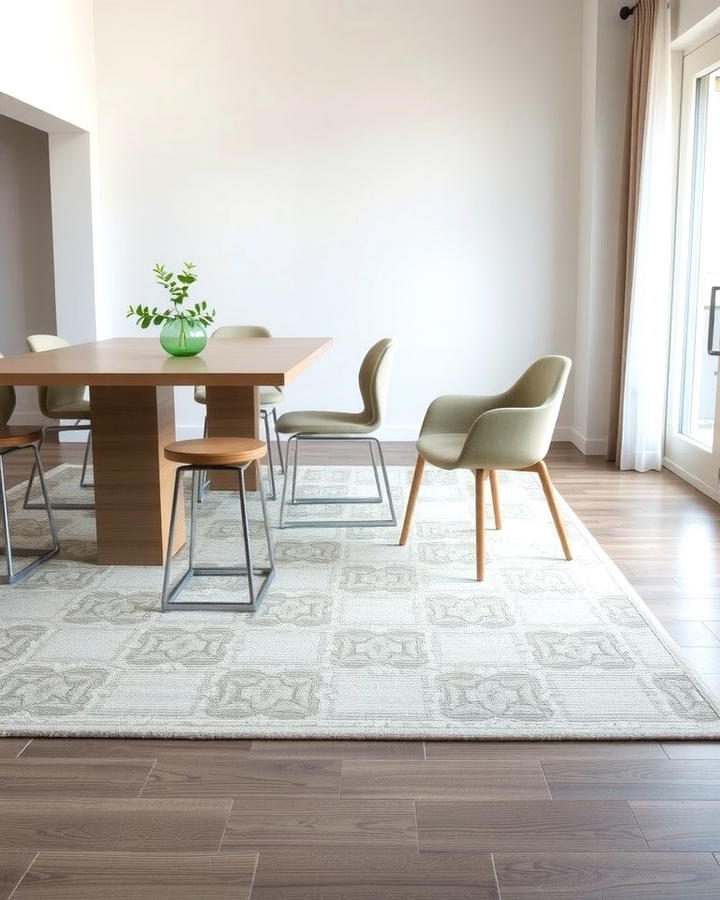 Neutral Rugs for Subtle Sophistication - 30 Dining Room Rug Ideas