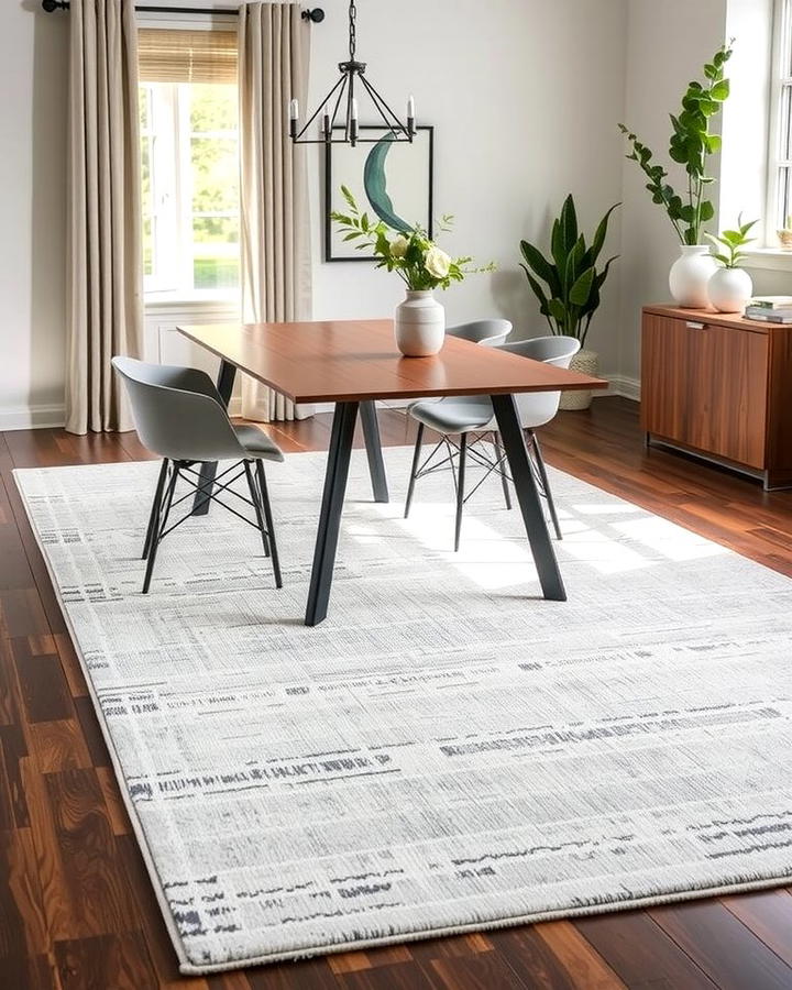 Neutral Rugs for Versatile Styling - 30 Dining Room Rug Ideas