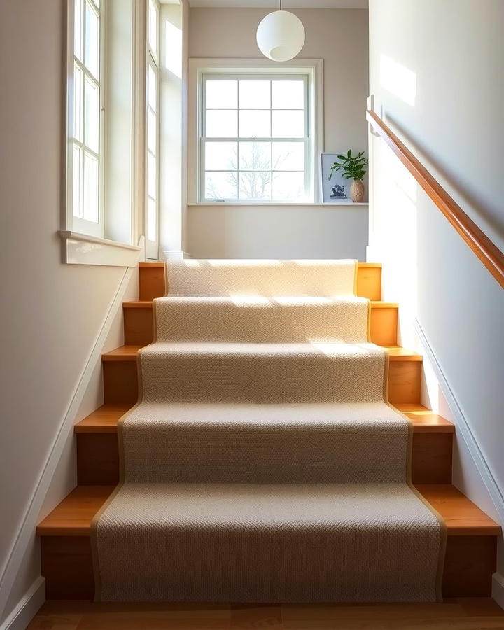 Neutral Tones for Subtle Elegance - 25 Stair Runner Ideas