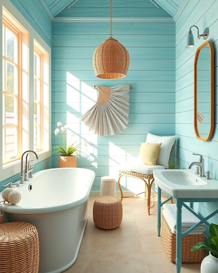 Ocean Inspired Color Palette - 25 Tropical Bathroom Ideas