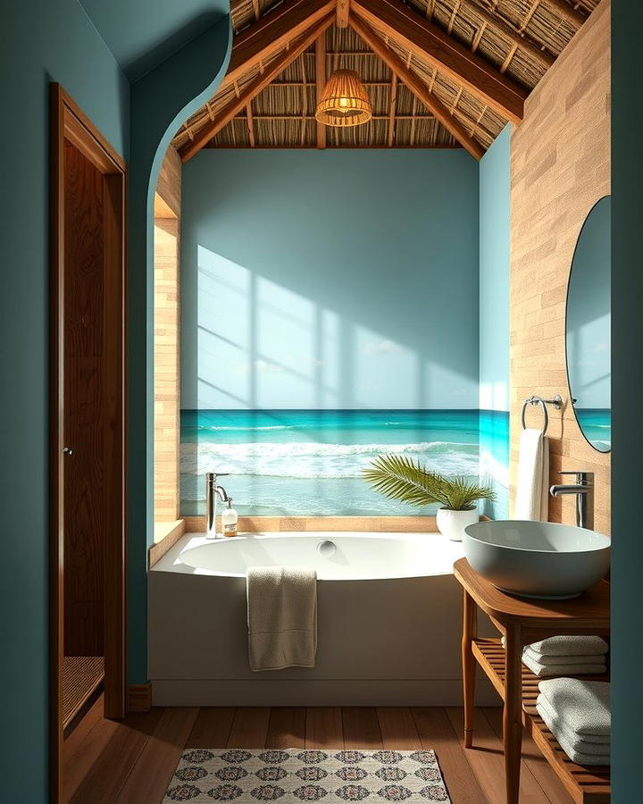 Ocean Inspired Color Palette 2 - 25 Tropical Bathroom Ideas