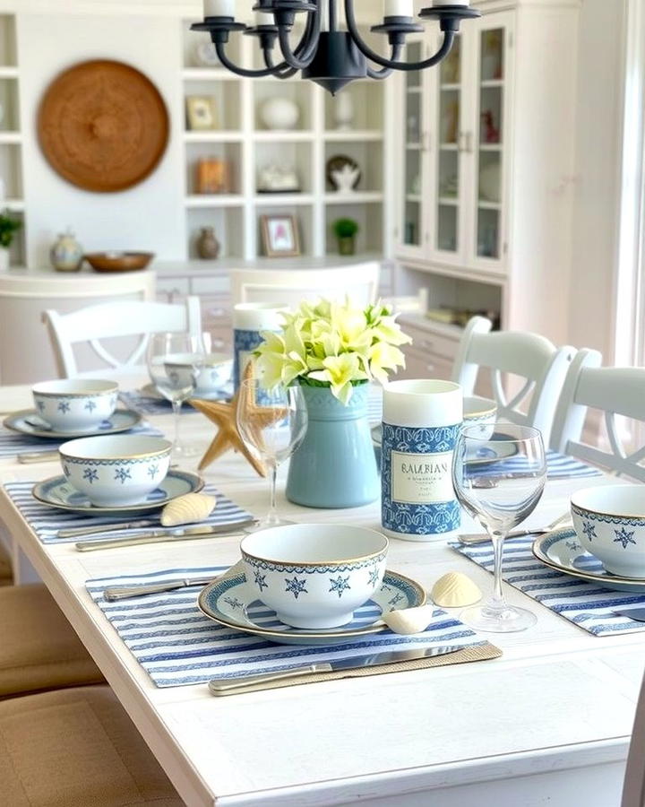 Ocean Inspired Tableware - 25 Nautical Decor Ideas