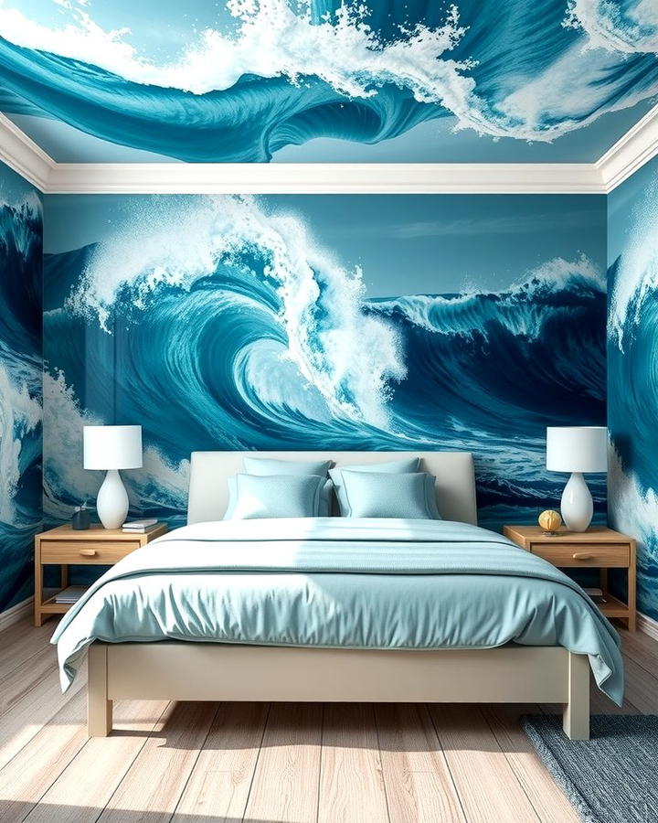 Ocean Themed Wallpaper - 25 Ocean-themed Bedroom Ideas