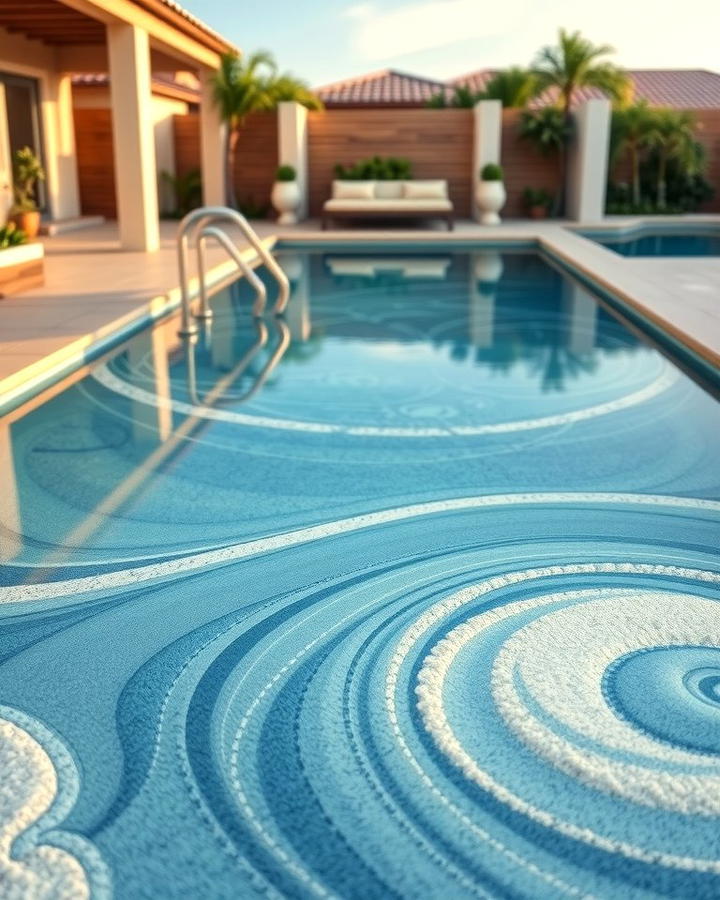 Ocean Wave Textures - 25 Stamped Concrete Pool Deck Ideas