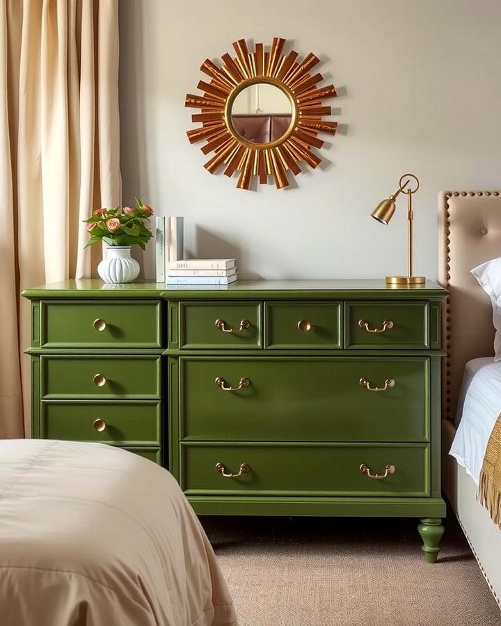 Olive Green Painted Furniture - 30 Olive Green Bedroom Ideas