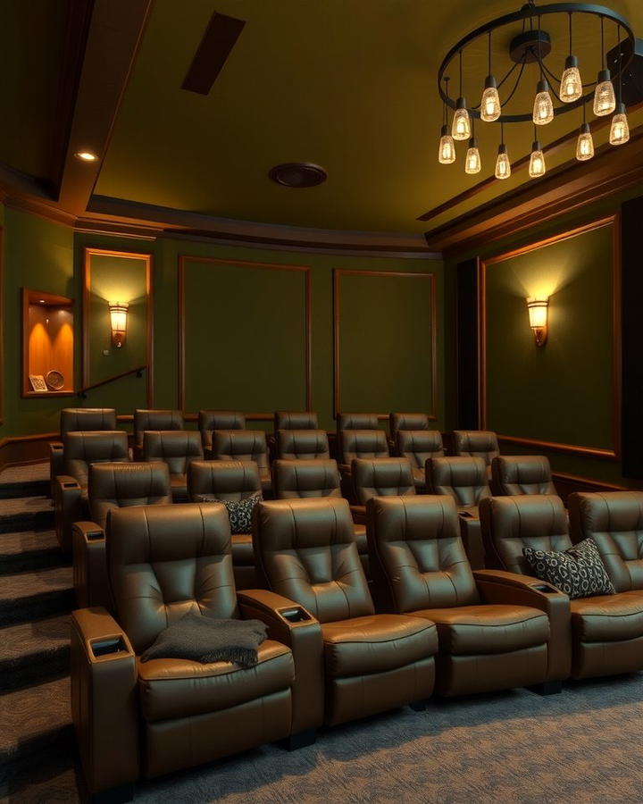 Olive Green - 30 Home Theater Paint Colors