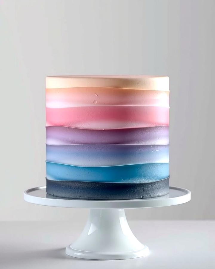 Ombre Cake - 25 Small Wedding Cake Ideas