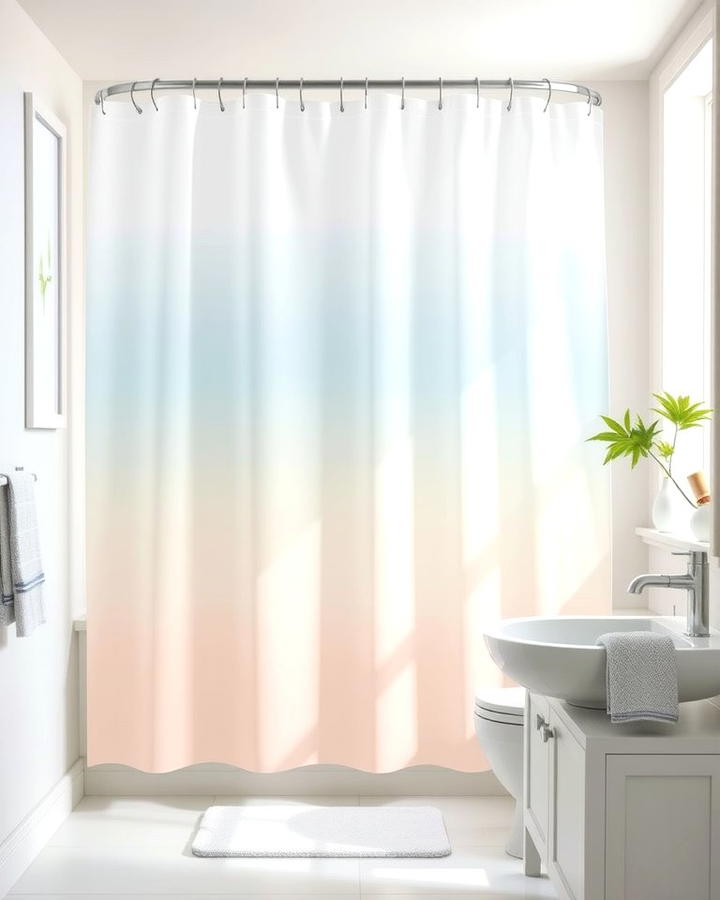 Ombre Designs for Gradient Beauty - 25 Shower Curtain Ideas