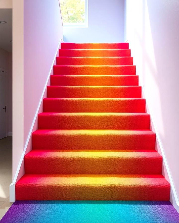 Ombre Gradient Runners - 25 Stair Runner Ideas