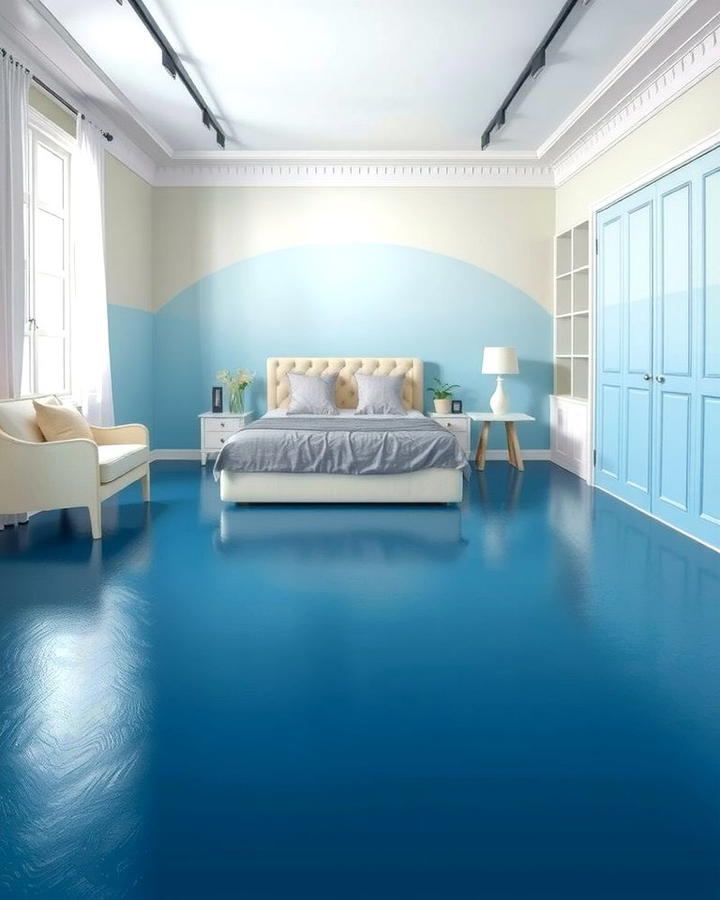 Ombre Gradient - 25 Painted Floor Ideas