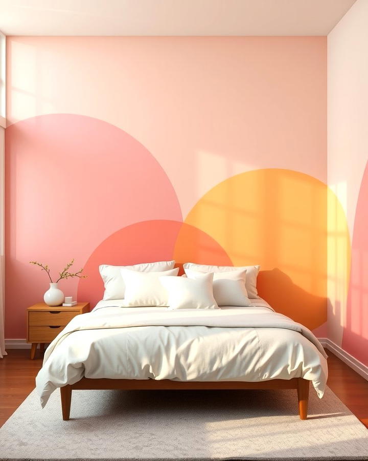 Ombre Rainbow Walls - 25 Rainbow Bedroom Ideas