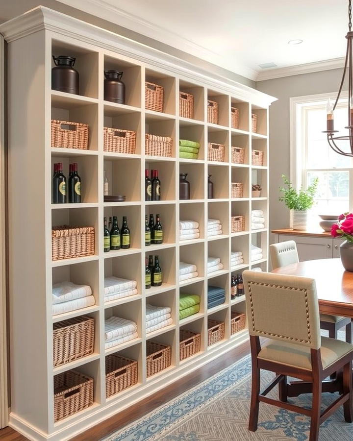 Open Cubby Storage - 30 Dining Room Storage Ideas