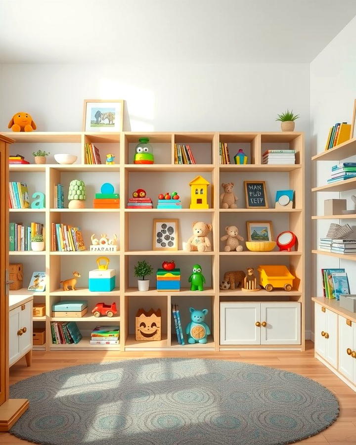 Open Shelving Systems - 25 Playroom Storage Ideas