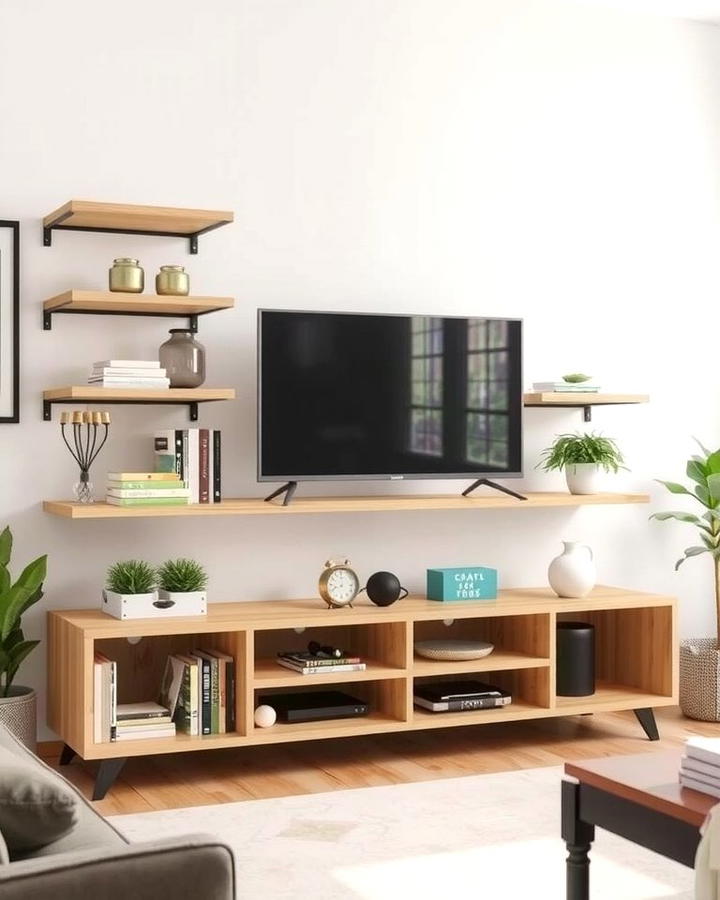 Open Shelving TV Stand - 25 Tv Stand Ideas