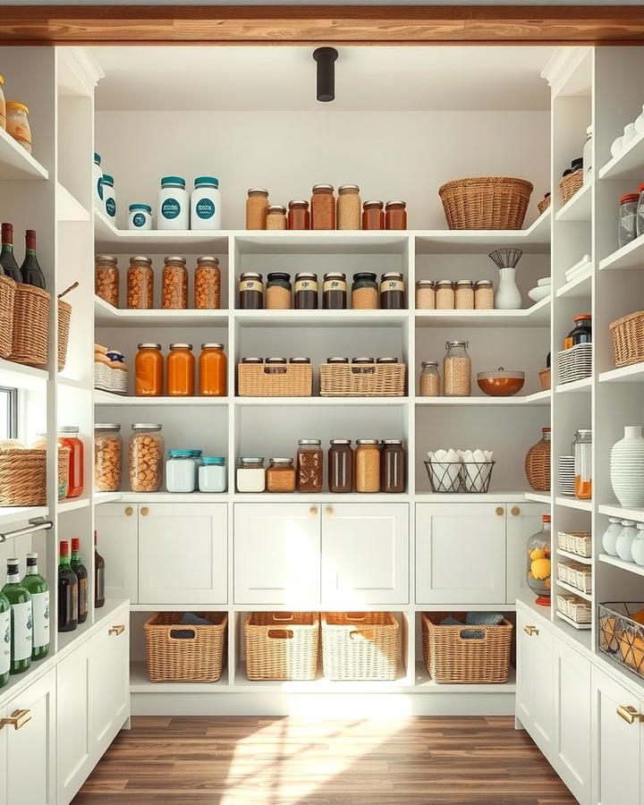 Open Shelving for Easy Access - 25 Open Pantry Ideas